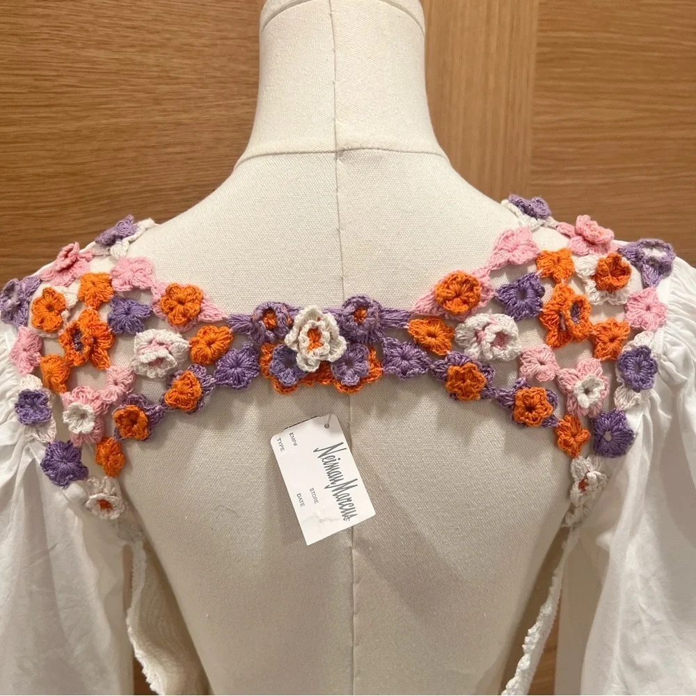 Stella Pardo | Paris Mahima Dress | Handmade with crochet flowers | NWT | M - Picture 7 of 13